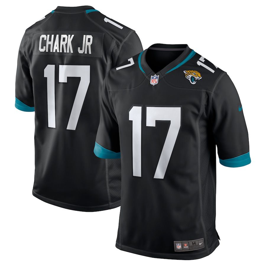Men Jacksonville Jaguars #17 D.J. Chark Nike Black Game NFL Jersey->customized nfl jersey->Custom Jersey